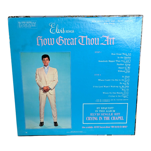 Elvis Presley How Great Thou Art 1967 1st Press Vinyl Record Vintage LP Music - Picture 4 of 6